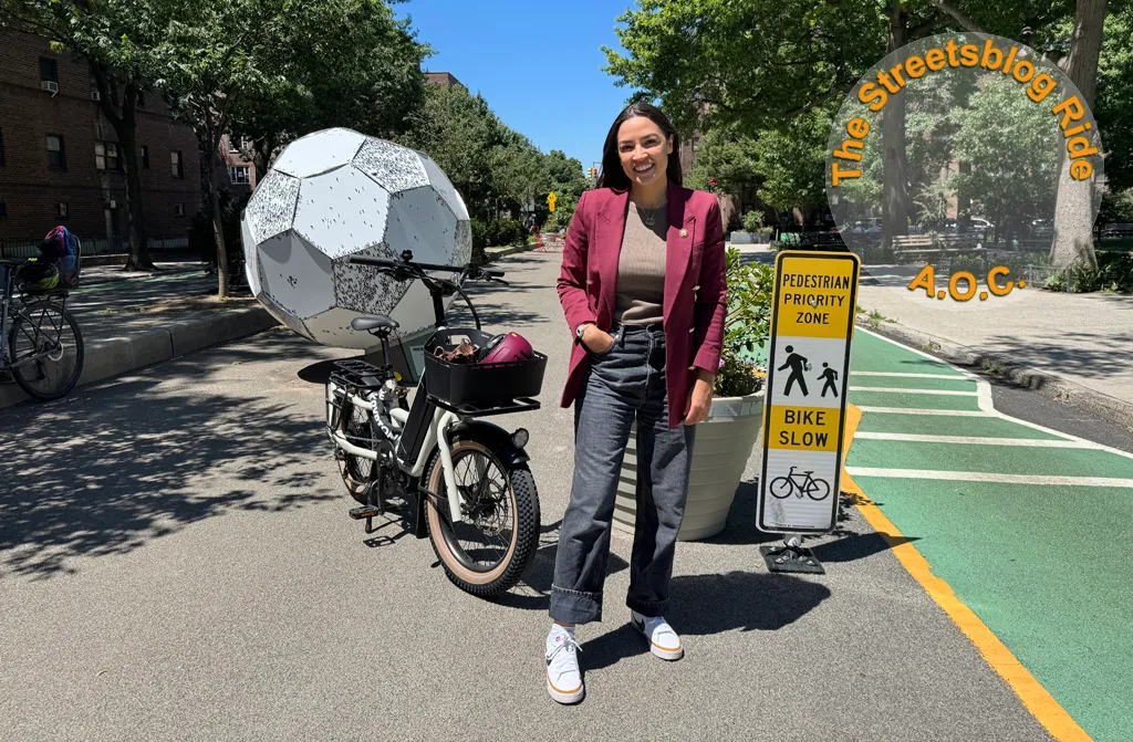 Friday Video: It’s AOC! On A Bike! With Streetsblog!